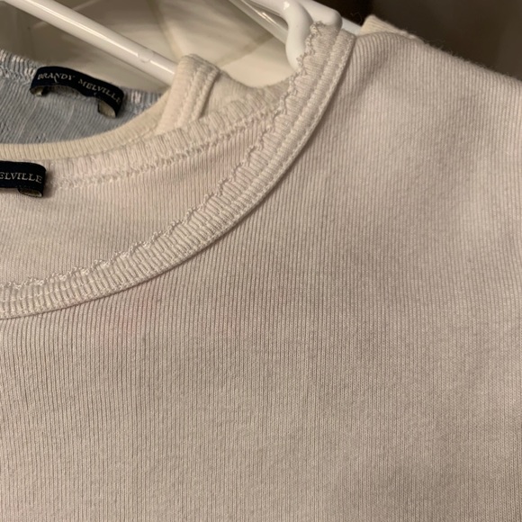 brandy melville basic white tee - Picture 2 of 2